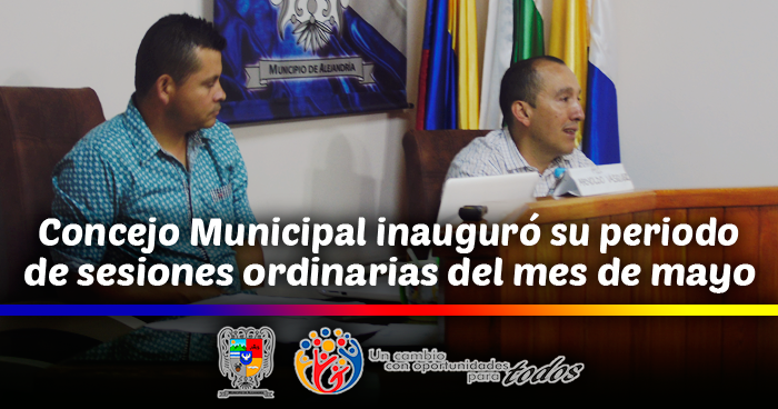 Concejo Municipal inaugur� su periodo de sesiones ordinarias del mes de mayo